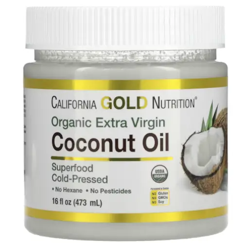 زيت California Gold Nutrition Organic Virgin Coconut Oil